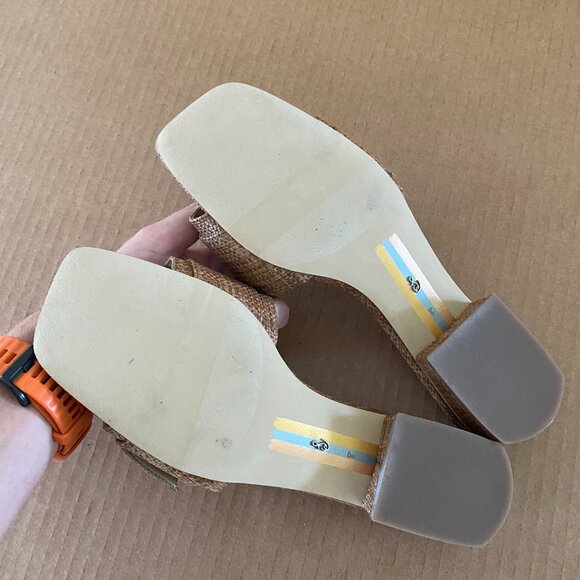 Sam Edelman Deacon Beaded Slide Sandal "CUOIO BASKET WEAVE" | US 8 - Picture 6 of 7